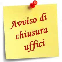 Avviso chiusura uffici comunali