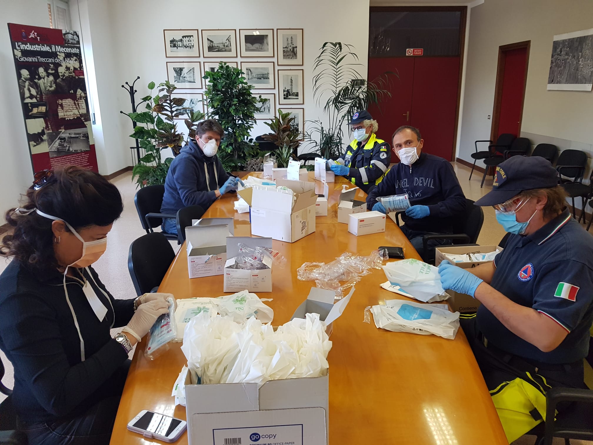 Distribuzione mascherine alle famiglie