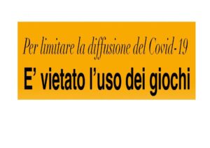 DIVIETO UTILIZZO GIOCHI NEI PARCHI COMUNALI