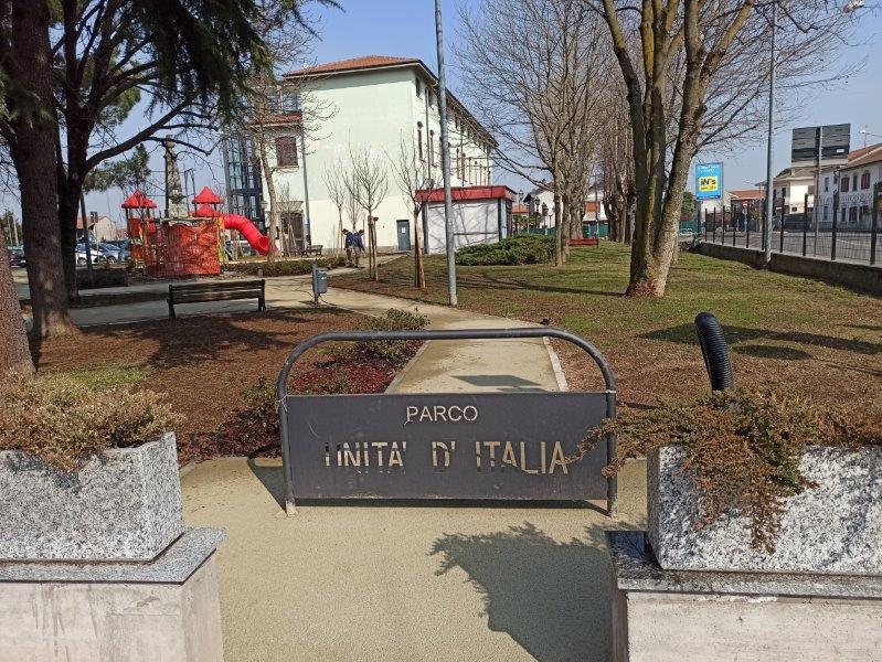 Riqualificato e riaperto il Parco Unità D’Italia a Bienate.